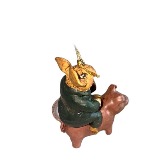Christmas Ornament Kurt Andler"s Hole in Wall Gang Mouse Riding Pig - Picture 5 of 5